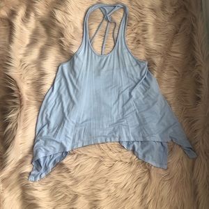 Lavender Tank with Open Back